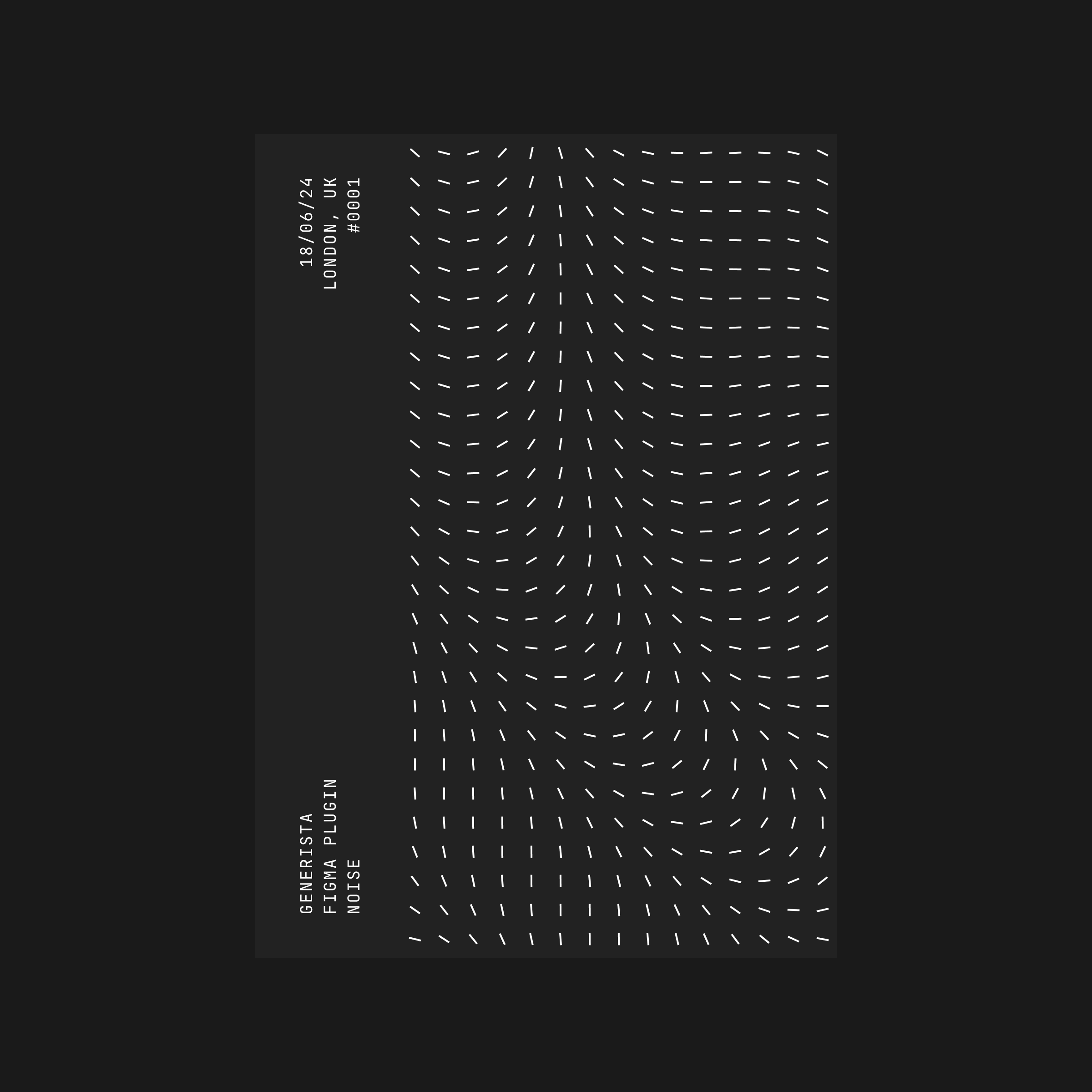 Poster with a Vector Field Pattern
