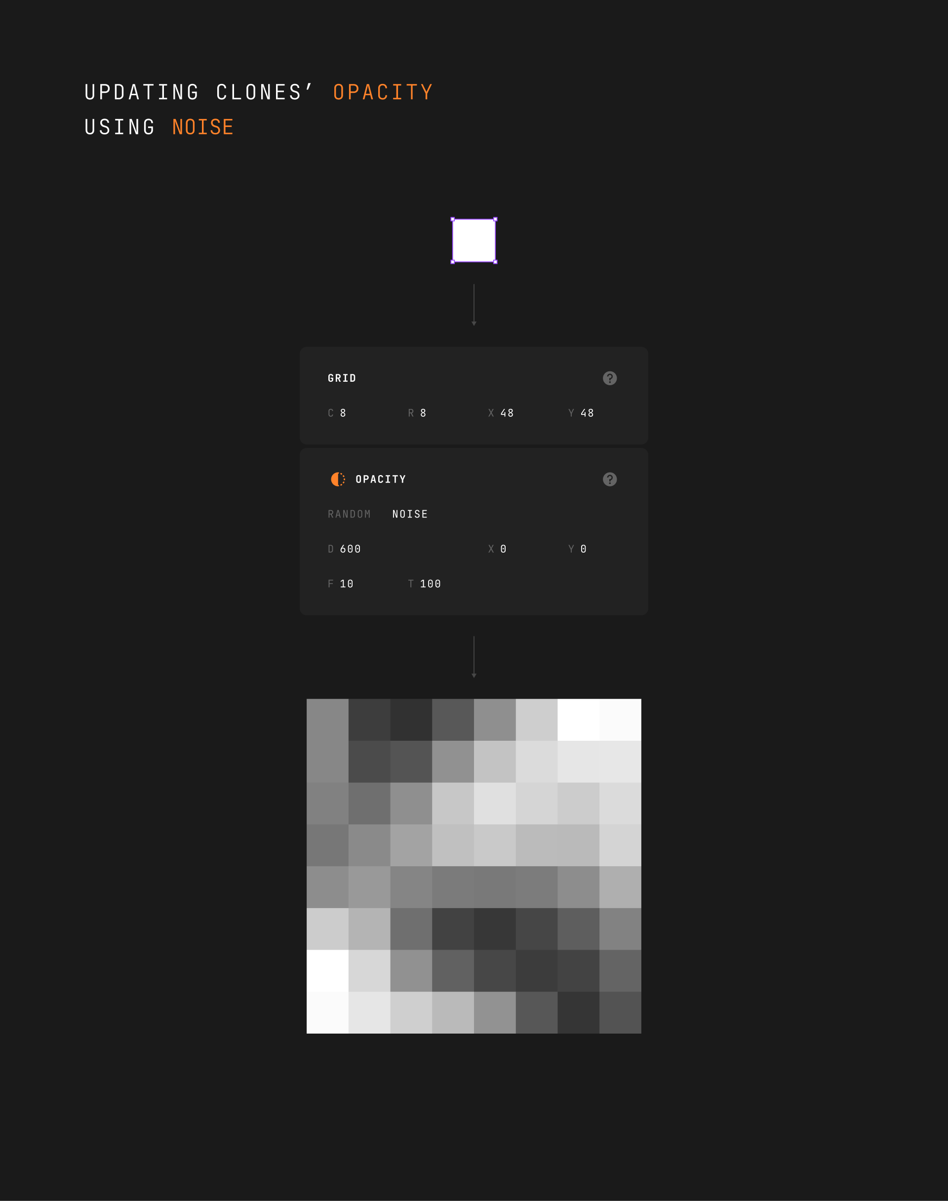 OPACITY with NOISE example