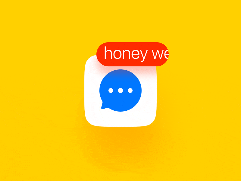 Mobile App Icon Notification Badge Concept